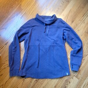 Plum Women's L.L.Bean Cozy Mixed-Knit Pullover, L